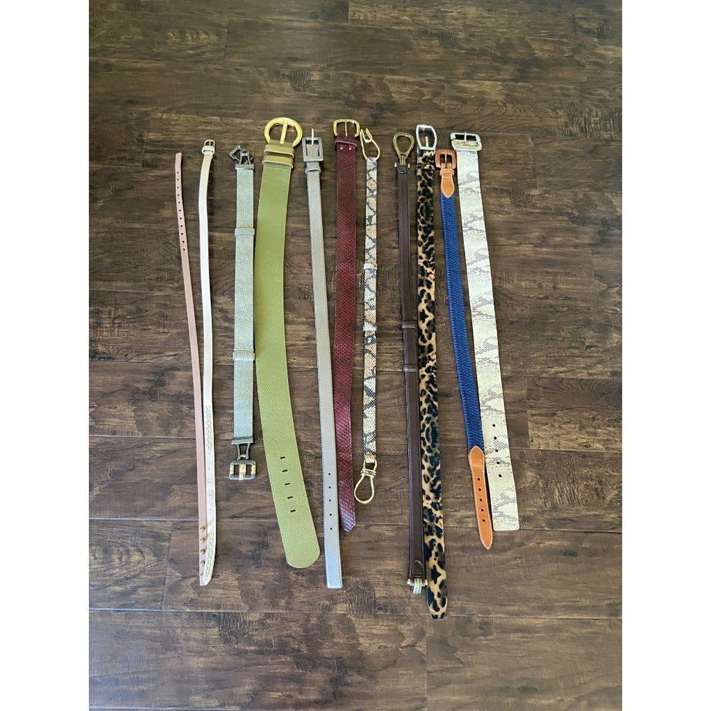 Lot of 11 Fashion Belts (Size Small-Medium)